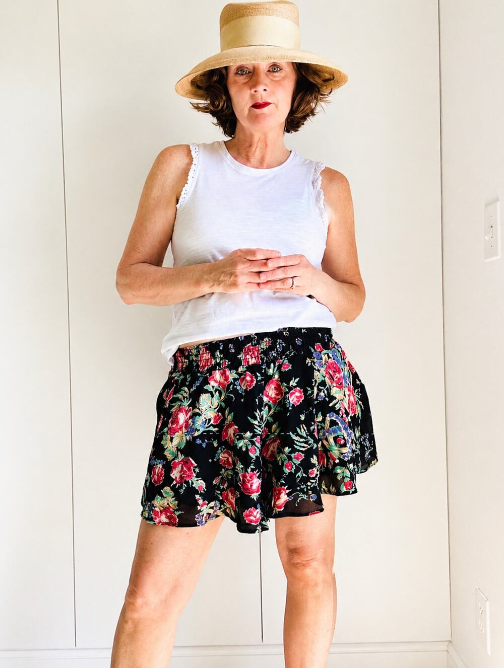 Free People Floral Skort Size S Boho Flowy Cottagecore Summer Festival